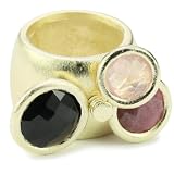 SHEILA FAJL Rose Quartz Black Onyx Rhodonite 1
