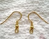 22K Gold Plated Surgical Steel Hypo-Allergenic Earring Hooks (100)