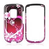 For Sprint HTC Hero Hard Case Cover Pink Heart Flowers