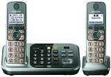 Panasonic KX-TG7742S DECT 6.0 Link-to-Cell via Bluetooth Cordless Phone with Answering System, Silver, 2 Handsets