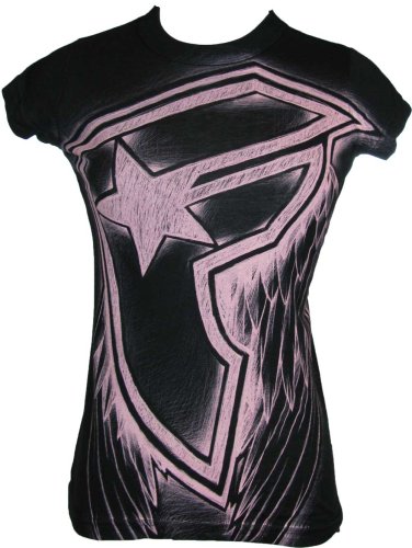 Famous Stars and Straps Wings Womens Black T-Shirt