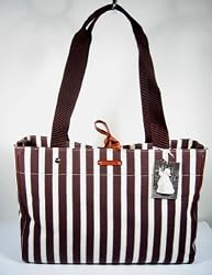 Kate Spade Victoria Brown Stripe Baby Diaper Bag Tote