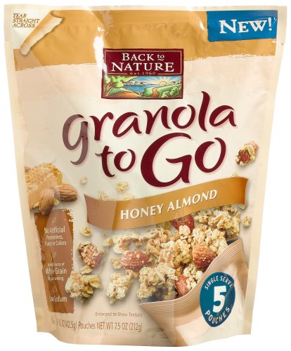 Back To Nature Granola to Go, Honey Almond, 5-Count Pouches (Pack of 30) by Back to Nature
