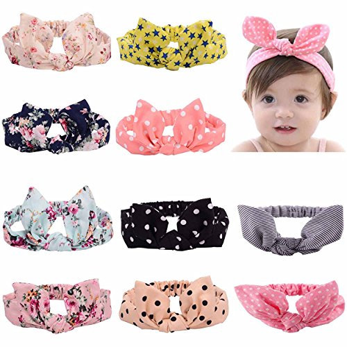 Ms.Gaga Baby Girl Toddler Sequined Bow Head Wrap Hair Band Turban Headband