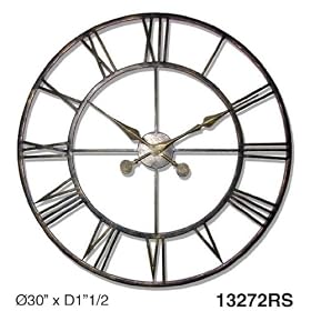 Oversized See-Through Wall Clock by Infinity Instruments
