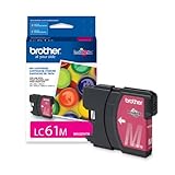 Brother LC61M Ink Cartridge, 500 Page-Yield, Magenta