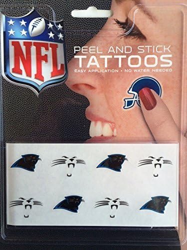 NFL Carolina Panthers Peel and Stick Tattoos by