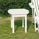 Outdoor Living : International Concepts T-51900 Adirondack Collection - White Side Table