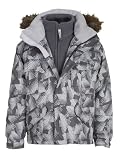 51inEUK4anL. SL160  Boys TRESPASS Grey Thermal Waterproof Ski Jacket 9 10