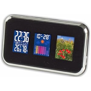 Weather Station & Alarm Clock with Digital Photo Frame