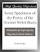 Some Specimens of the Poetry of the Ancient Welsh Bards