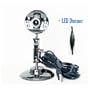 Cubeternet USB 2.0 Webcam with Microphone + Bright LED Lights (UVC-Compliant) for PC, Mac and Linux