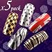 5 Motive x 16ps Nagel Folie Folien Zauber Transfer Nagelfolie Nail Art Zebra Leopard set
