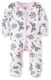 Calvin Klein Baby-girls Newborn Stretchie Coverall