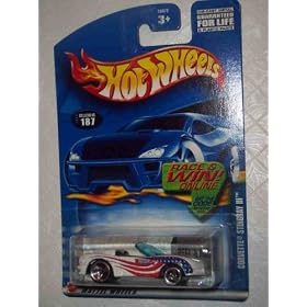 2002-187 Corvette Stingray 3 Collectible Collector Car Mattel Hot Wheels