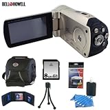 Bell & Howell DV800HD High Definition 720p Digital Video Camcorder in Champagne + 8GB Accessory Kit