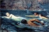 Art Print, A Race with Mermaids and Tritons by Collier Smithers, Final Size: 40 in X 26.75 in