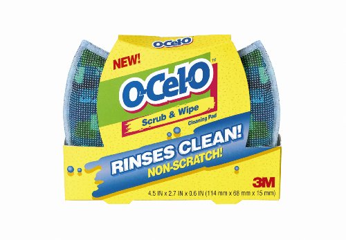 3M O-Cel-O 8220-SW Scrub and Wipe Sponge, 1-Pack colors may vary