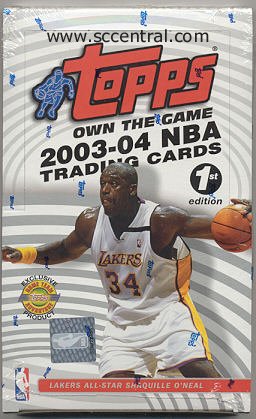 2003 04 Topps First Edition Basketball Unopened Hobby Box