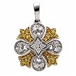 Two Tone Modish Lantern Diamond Pendant