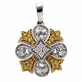 Image of Two Tone Modish Lantern Diamond Pendant
