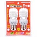 電球形蛍光灯 省エネボール スパイラル40W形電球色2個パック EFSP8EL-2P
