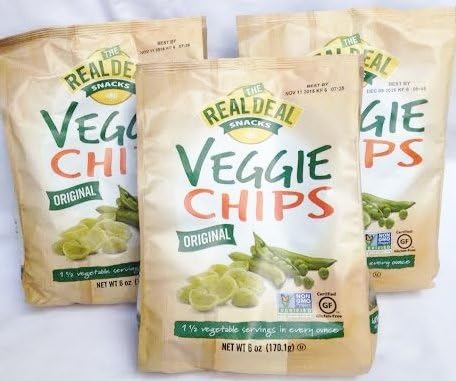 Real Deal All Natural Veggie Chips Original 6 oz. (Pack of 3)