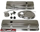 1958-86 Chevy Small Block 283-305-327-350 Steel (Tall) Engine Dress Up Kit - Chrome