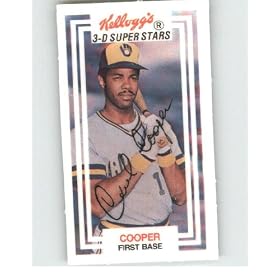 Buy 1983 Kellogg's #28 Cecil Cooper - Milwaukee Brewers (3-D Super Stars)(Baseball Cards)