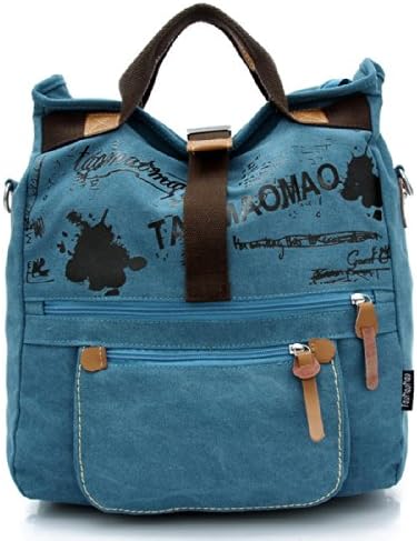 Cgecko I-1296 Leisure Canvas Travel Top Handle Cross Body Bag Tote Handbags Backpack For Girls