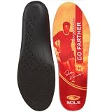 Sole Unisex Dean Karnazes Signature Edition Insole,Red/Yellow,Mens 10.5-11 M/Womens 12.5-13 M
