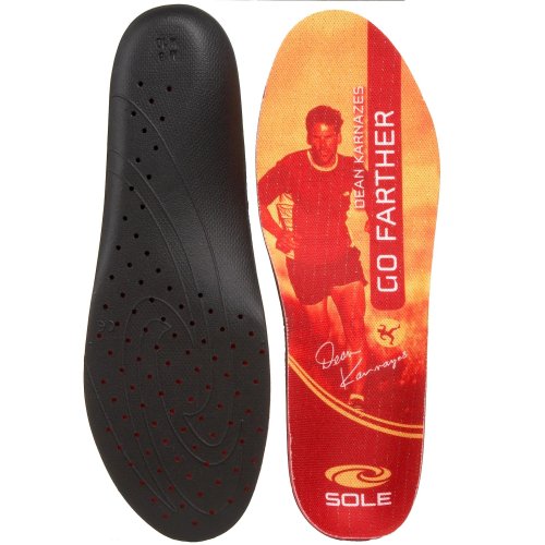 Sole Unisex Dean Karnazes Signature Edition Insole,Red/Yellow,Men's 7.5-8 M/Women's 9.5-10 M On Sale