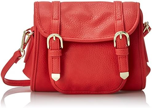 POVERTY FLATS by rian Softy Small Cross Body Bag, Coral, One Size