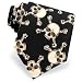 Skull and Crossbones by Wild Ties black polyester extra long ties