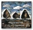 Landscape IV by Miguel Paredes 12"x12" Art Print Poster Latin