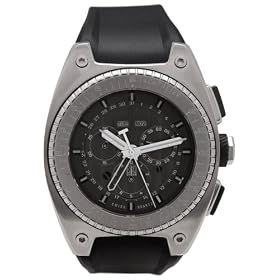 ESQ by Movado Men's Fusion Chronograph Black Rubber Strap Watch #07301301