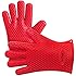 Oven Mitts Gloves, Heat Resistant Silicone Gloves BBQ Grilling Gloves for Cooking Baking Barbecue Potholder
