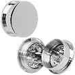 1" Stainless Steel Herb Stash And Grinder Plug Set