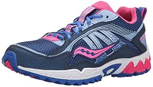 Saucony Girls Excursion Sneaker (Little Kid/Big Kid),Navy/Blue/Pink,1.5 W US Little Kid