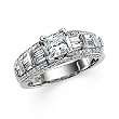 14K White Gold Diamond Engagement Ring Semimount - 1.12 Ct. - CENTER STONE NOT INCLUDED