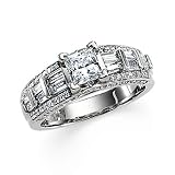 14K White Gold Diamond Engagement Ring Semimount - 1.12 Ct. - CENTER STONE NOT INCLUDED
