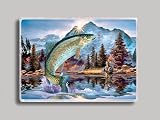 Fishin For Rainbow Trout Refrigerator Magnet