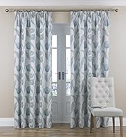Tulip Jacquard Pencil Pleat Curtains