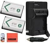 Sony CyberShot DSC-RX100 DSCRX100 DSC-HX300 DSC-WX300 HDR-AS10 HDR-AS15 Digital Camera Battery And Charger Kit Includes Qty 2 NP-BX1 Replacement Batteries + Battery Charger + LCD Screen Protectors + Micro Fiber Cleaning Cloth