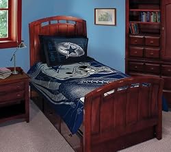 Dallas Cowboys NFL Style Twin/Full 72x86 Comforter Set - NFL Football