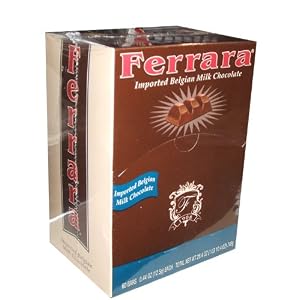 Ferrara Chocolate Imported Belgian Milk Chocolate 0.44 Ounce Bars (Pack of 60) by Ferrara