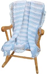 Handmade Open Weave Toddler Blankie - Celestial Cloud (100% Hand-crocheted)