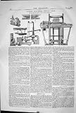 1868 PATENT PERPETUAL MOTION LOOM JOHN BULLOUGH GLOBE WORKS ACCRINGTON