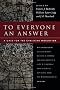 To Everyone an Answer: A Case for the Christian Worldview