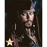 Johnny Depp Signed Pirates At Worlds End Signed 8x10 #D
